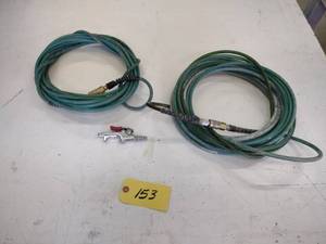 lot 153 image: (2) Air Hoses & Blow Gun...
