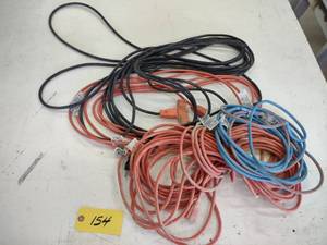lot 154 image: (4) Extension Cords...