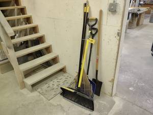 lot 168 image: Shovels, Rakes, & Brooms...