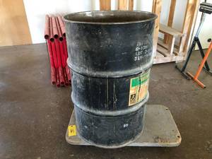 lot 132 image: Flat Cart & Drum...