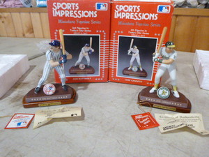 Sports Impressions Don Mattingly and Jose Canseco Figurines