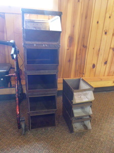 2 Sets of Metal Stackable Parts Bins