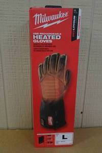 lot 9 image: NEW Milwaukee USB Rechargeable Heated Gloves -Large