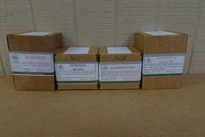 lot 31 image: Begonia & Bench Candles -Redberries, Morning Blend, Amberwood, Harvest & Hearth