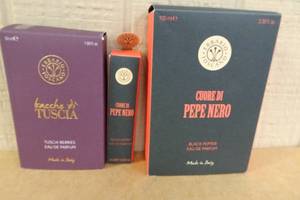 lot 39 image: Womens Perfume 3.38fl oz & .33fl oz Black Pepper with 1.69fl oz Tuscia Berries