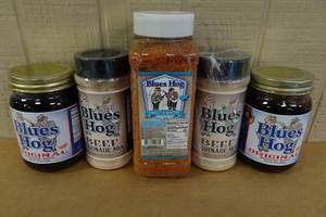 lot 53 image: Blues Hog Seasoning and Marinade with BBQ Sauce