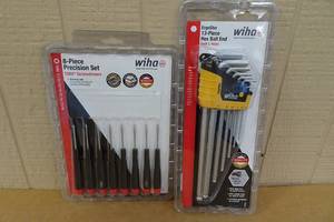 lot 63 image: Wiha 8 Piece Precision Torx Screwdriver Set with 13 Piece Hex Ball Inch L Keys