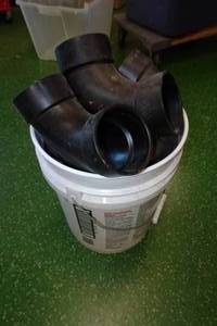lot 78 image: 8 3 ABS 90 Degree Elbows