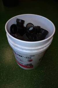 lot 80 image: 17 ABS Sanitary Tees - 2 x 2 x 1-12