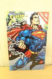 lot 107 image: Superman Tin Sign