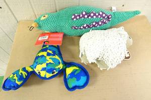 lot 123 image: Assorted Dog Toys -8-19