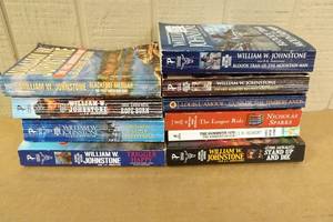 lot 143 image: Assorted Western Softcover Books - Johnstone, Sparks, LAmour
