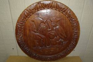 lot 149 image: Carved Wood Religious Wall Art