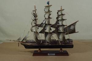 lot 170 image: Wood Scale Model Ship -Flying Cloud 1851