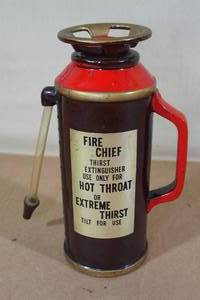 lot 176 image: Fire Chief Refillable Flask with Cork Top