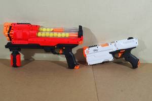 lot 203 image: 2 Nerf Rival Guns with Bullets