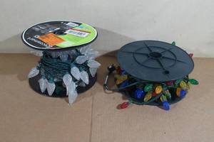 lot 214 image: 2 Rolls IndoorOutdoor Christmas Lights