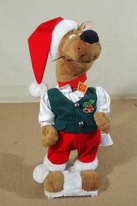 lot 219 image: Plush Scooby Doo with Santa Hat