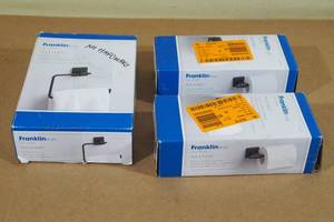 lot 222 image: Assorted Franklin Toilet Paper Holders -Matte Black