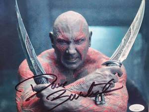 Drax-Guardians of the Galaxy Dave Bautista Autograph with COA