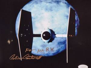 Star Wars Ship Creator and Modeler Colin Contreary Autographed Photo with COA