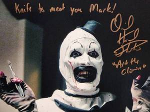 Art the Clown - Terrifier 1 & 2 David Howard Thornton Autographed Photo with COA