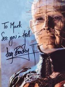 Pinhead - Hellraiser Doug Bradley Autographed Photo with COA