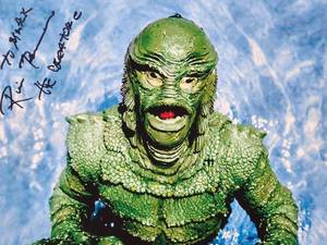 Creature From the Black Lagoon Ricou Browning Autographed Photo with COA