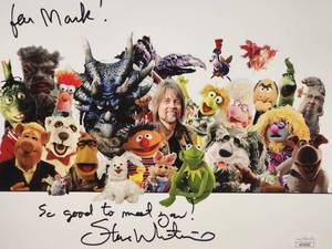 World Renown Muppet Puppeteer Steve Whitmire Autographed Photo with COA