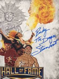 Professional Wrestler Ricky the Dragon Steamboat Autographed Photo Autographed Photo with COA