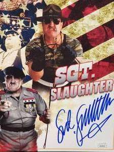Professional Wrestler Robert Rudolph Ramus a.k.a. Sgt Slaughter Autographed Photo with COA