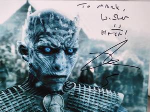 The Night King - Game of Thrones Richard Blake Autographed Photo with COA