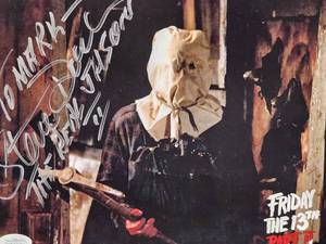 Friday the 13th - Stunt Double Steve Dash Autographed Photo with COA