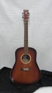 6 String Guitar and Storage Bag, Art Lutherie