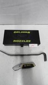 Delavan Nozzles, Pry Bar, Cutter