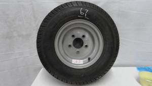 Trailer Wheel & Tire 205 x 65 -10, 5-hole Used