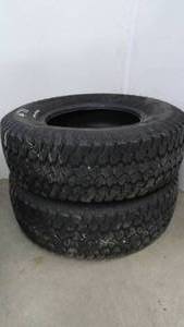 2 - Tires LT24575R16 Goodyear Wrangler ATS