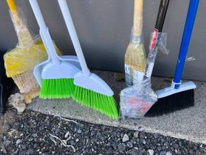 lot 43 image: Brooms and Dust Pans