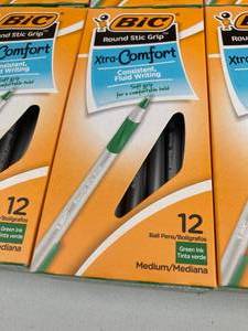lot 49 image: Green Bic Stic Pens