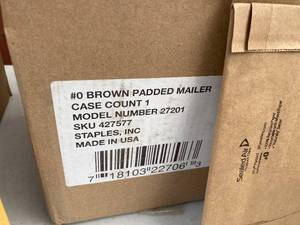 lot 99 image: Padded Mailers