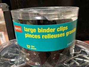 lot 115 image: Large Binder Clips