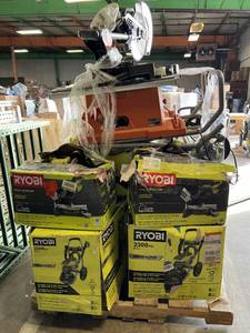 HUGE LOT of tools, table saws, air compressors, power washers, tile saws, ridgid, ryobi etc..