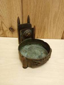 lot 42 image: WWII Trench Art Ashtray with Match Holder