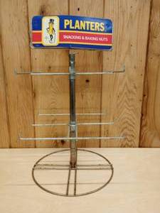 lot 89 image: Antique Planters Peanut Spinning Counter Display