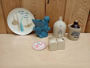 lot 158 image: Red Wing Collectors Society Commemoratives Pegasus, Pompell Dinner Plate, Birch Leaf Beehive and more