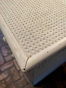 White  RattanCane Dresser