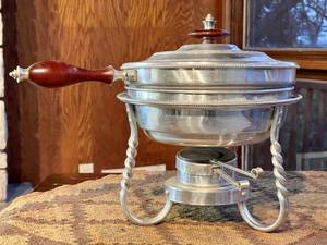 Nice Complete Vintage Aluminum  Chaffing Dish