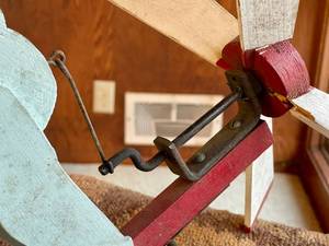 Vintage Folk Art Woodworker Whirly  Gig