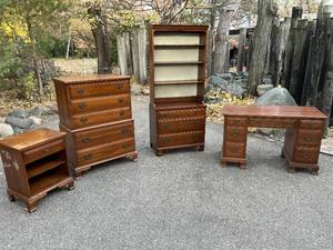 4-Piece Cherry Wood Dovetailed Furniture Set by Davis