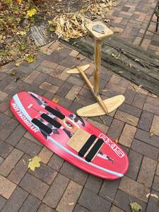 AXIS  Hydroslide Boogie Board with prototype hydro foil